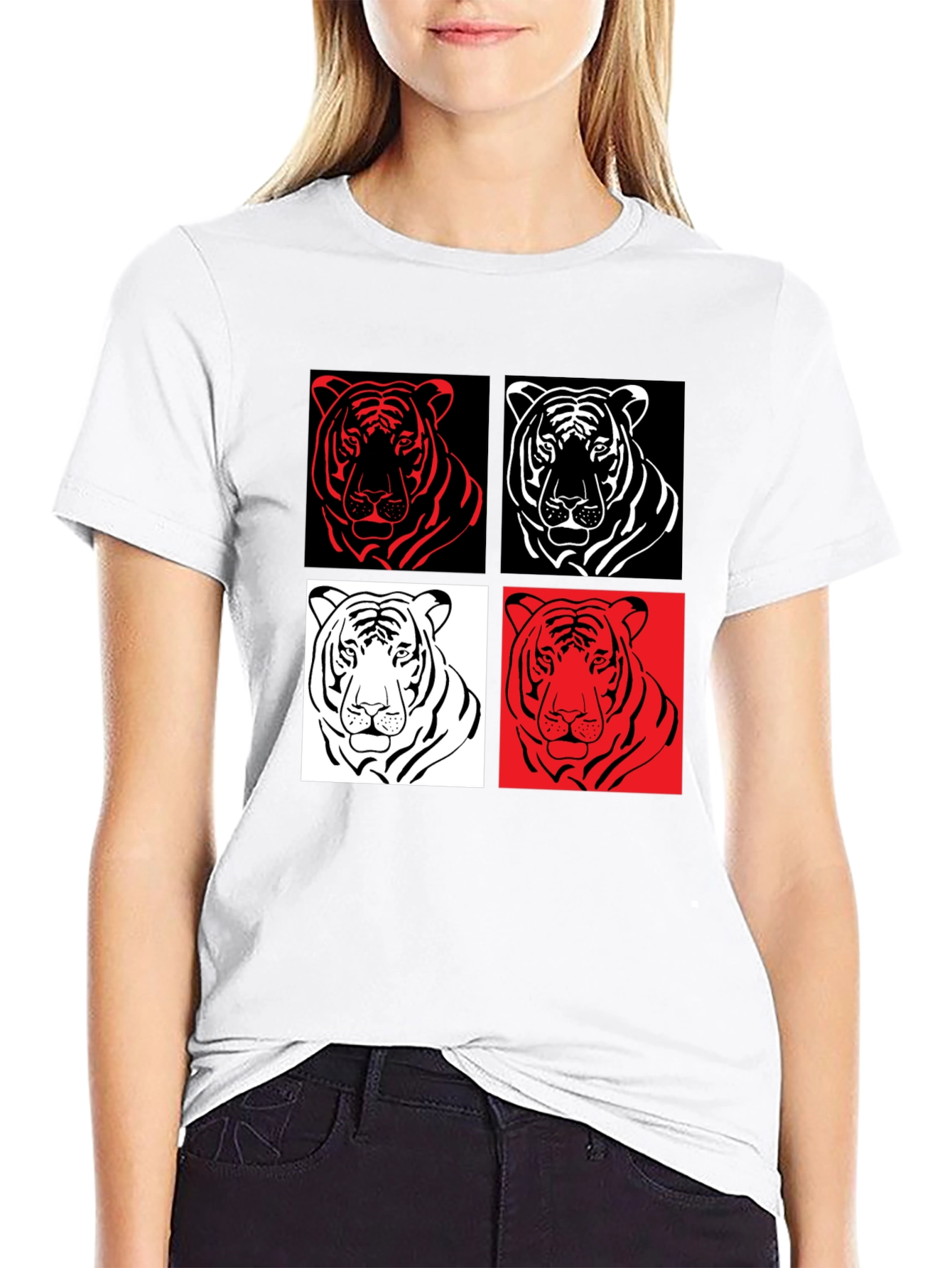 Tiger Pop Art Graphic Tee - Unisex Style
