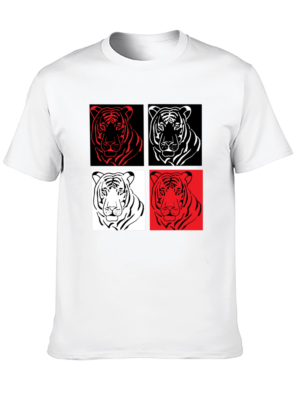 Tiger Pop Art Graphic Tee - Unisex Style