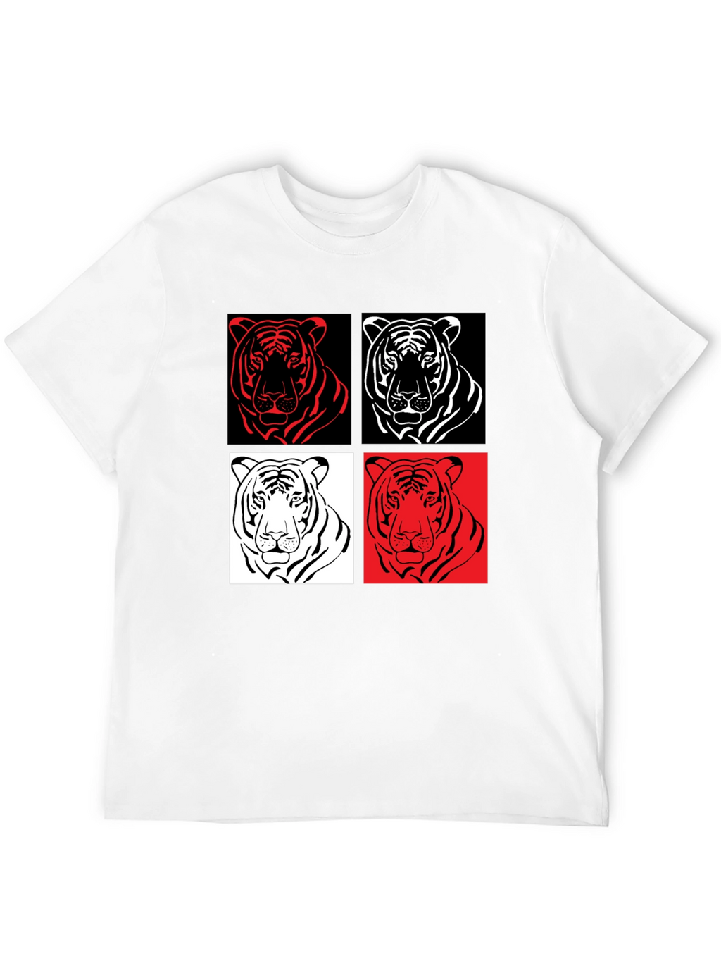 Tiger Pop Art Graphic Tee - Unisex Style