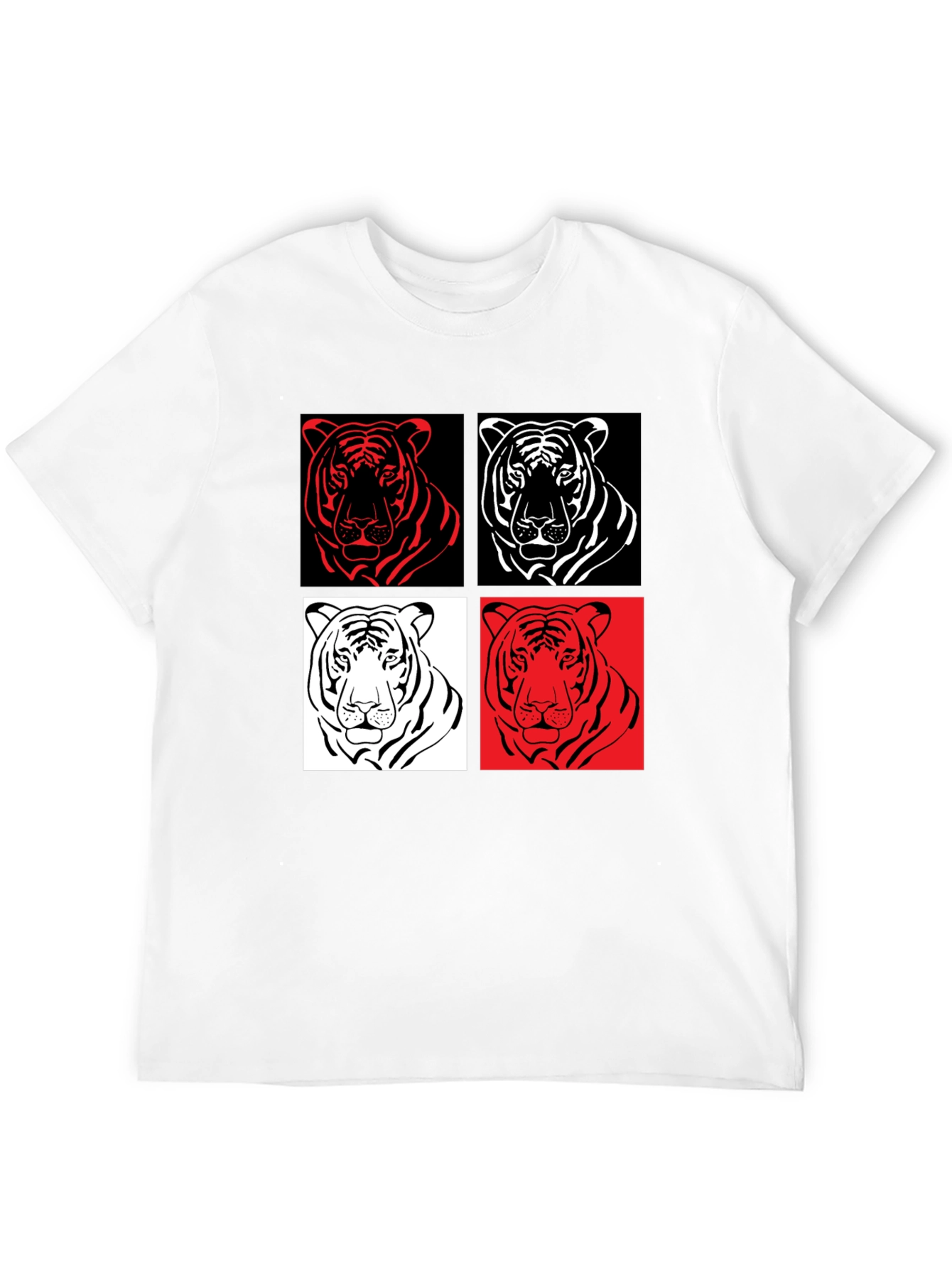 Tiger Pop Art Graphic Tee - Unisex Style