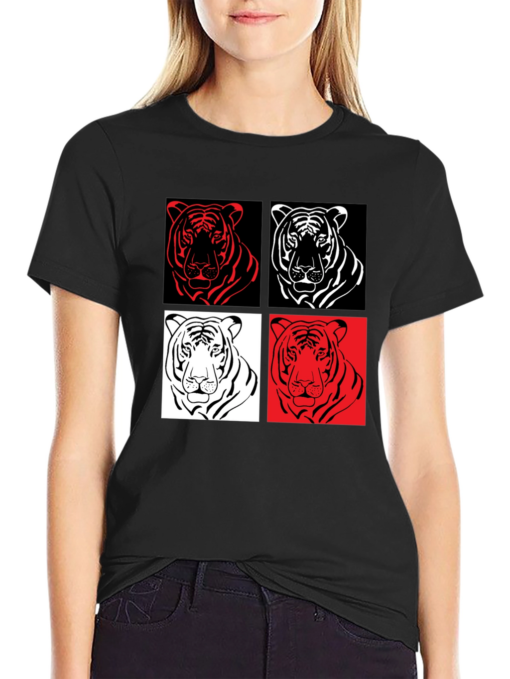 Tiger Pop Art Graphic Tee - Unisex Style
