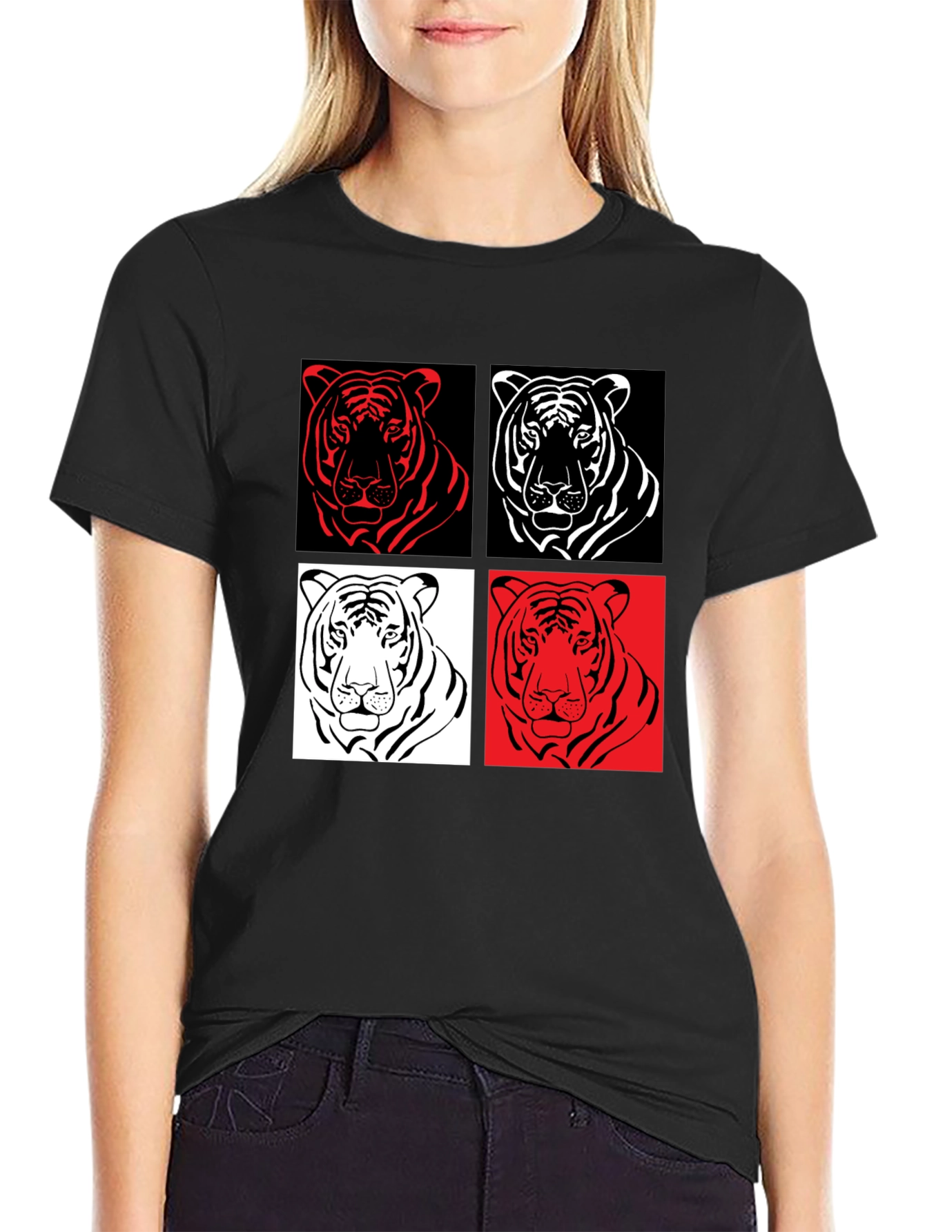 Tiger Pop Art Graphic Tee - Unisex Style