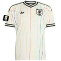 2026/27 Japan Away White Fans Soccer Jersey (Have Right Patch 有右臂章 黑底白字） Front