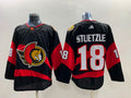 Men's Ottawa Senators Tim Stutzle #18 Black Player Game Jerseys