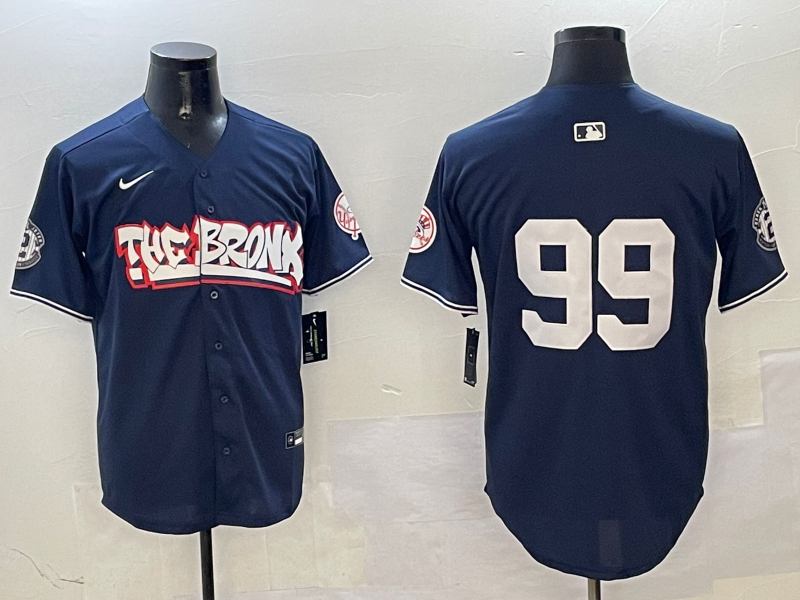 Men's New York Yankees Aaron Judge Navy Replica Player Name Jerseys