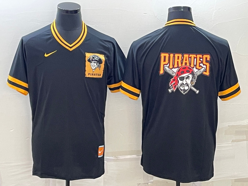 Men's Pittsburgh Pirates Black Authentic Replica Jerseys