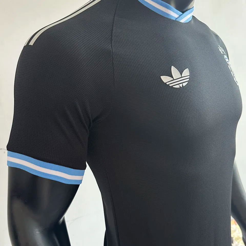 2025/26 Argentina Away Black Player Version Jersey Detail 4