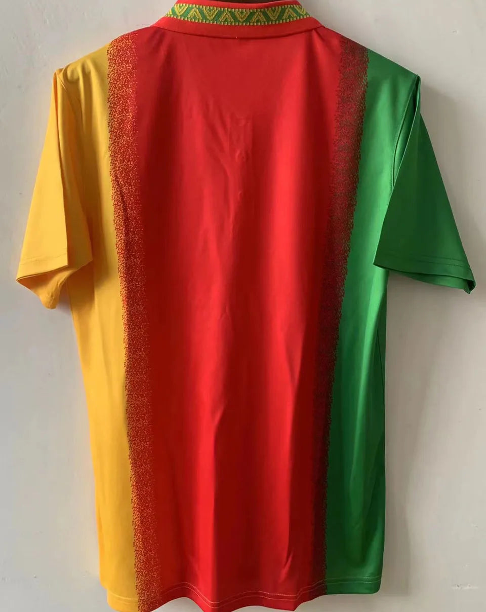 1994 Cameroun Home Retro Soccer Jersey Detail 1