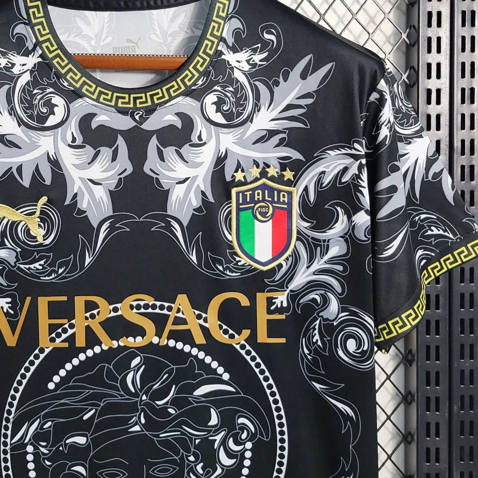 2022 Italy VERSACE Special Edition Fans Jersey Detail 4
