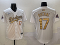 Men's Los Angeles Dodgers Shohei Ohtani #17 White 2025 Gold Collection Limited Jerseys