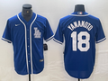 Men's Los Angeles Dodgers Yoshinobu Yamamoto #18 Blue Limited Player Jerseys