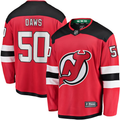 Men's New Jerseys Devils Nico Daws #50 Red Player Game Jerseys