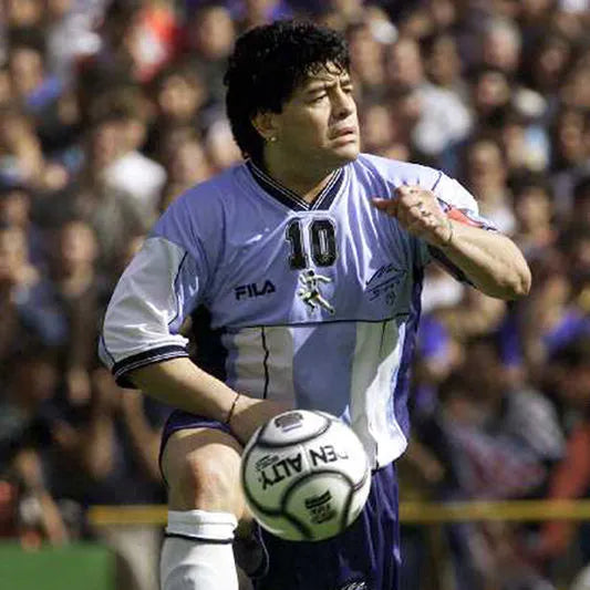 Maradona #10 Argentina Home Retro Soccer Jersey 2001有名有号 ★★ Detail 3