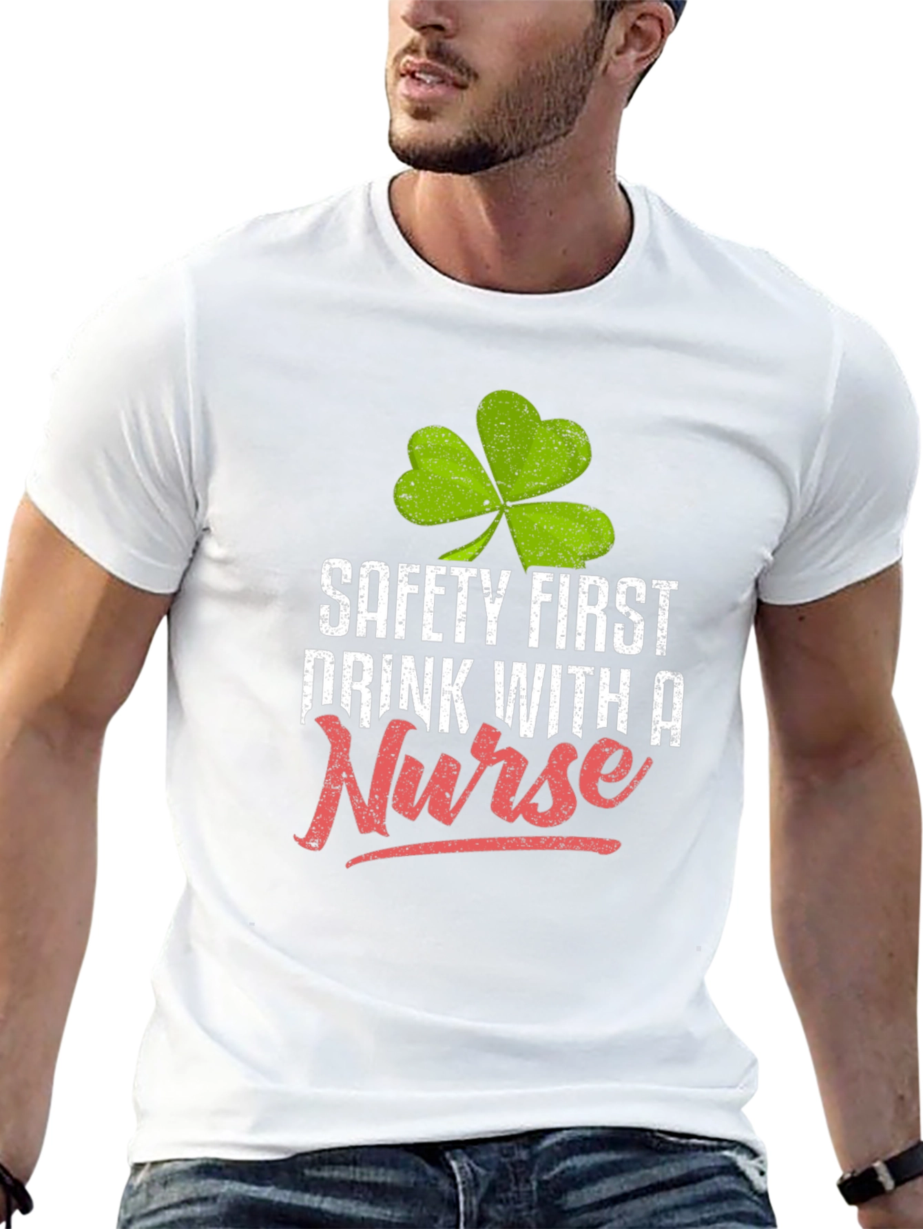 Safety First Drink With a Nurse Graphic Tee