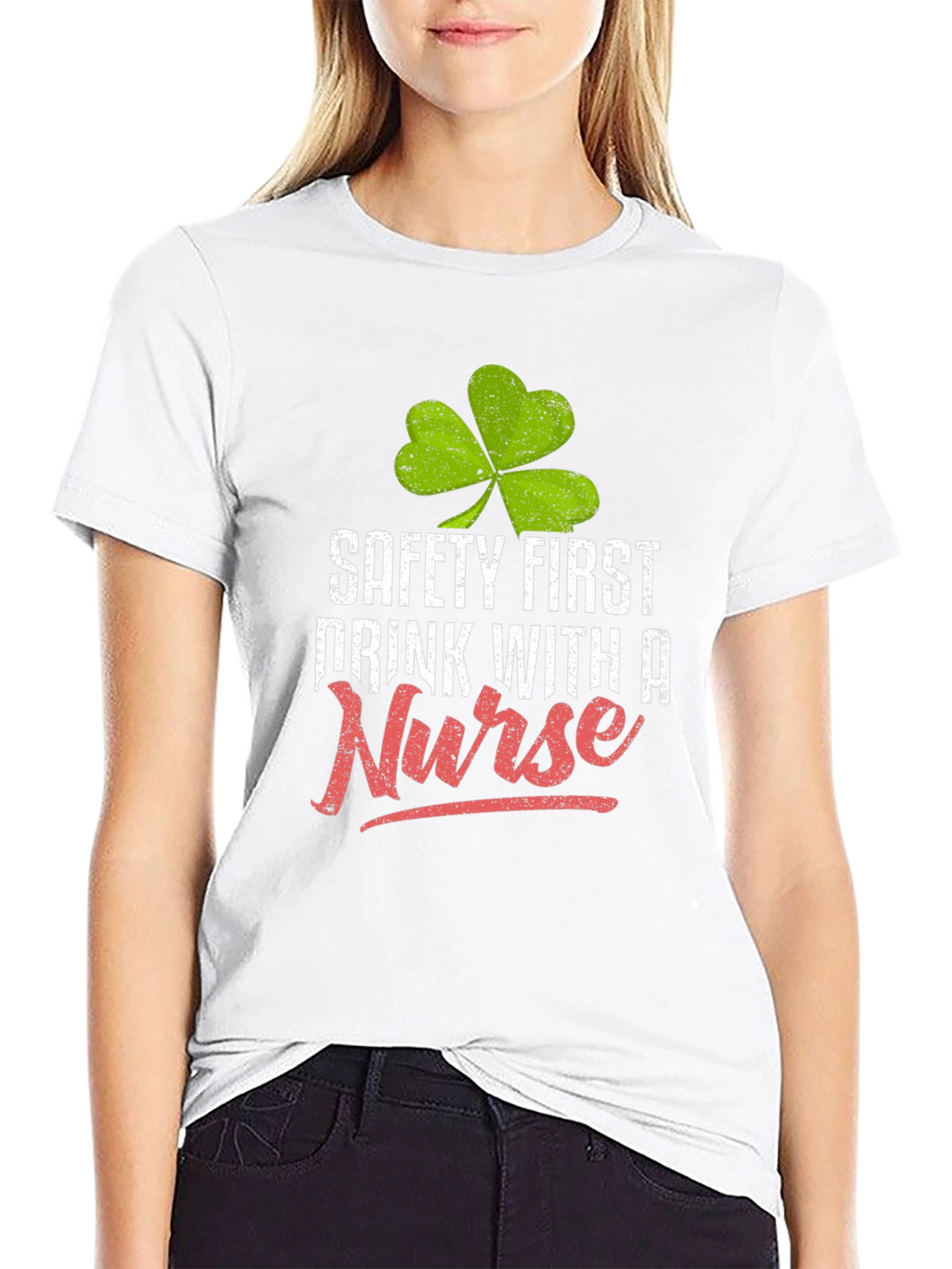 Safety First Drink With a Nurse Graphic Tee