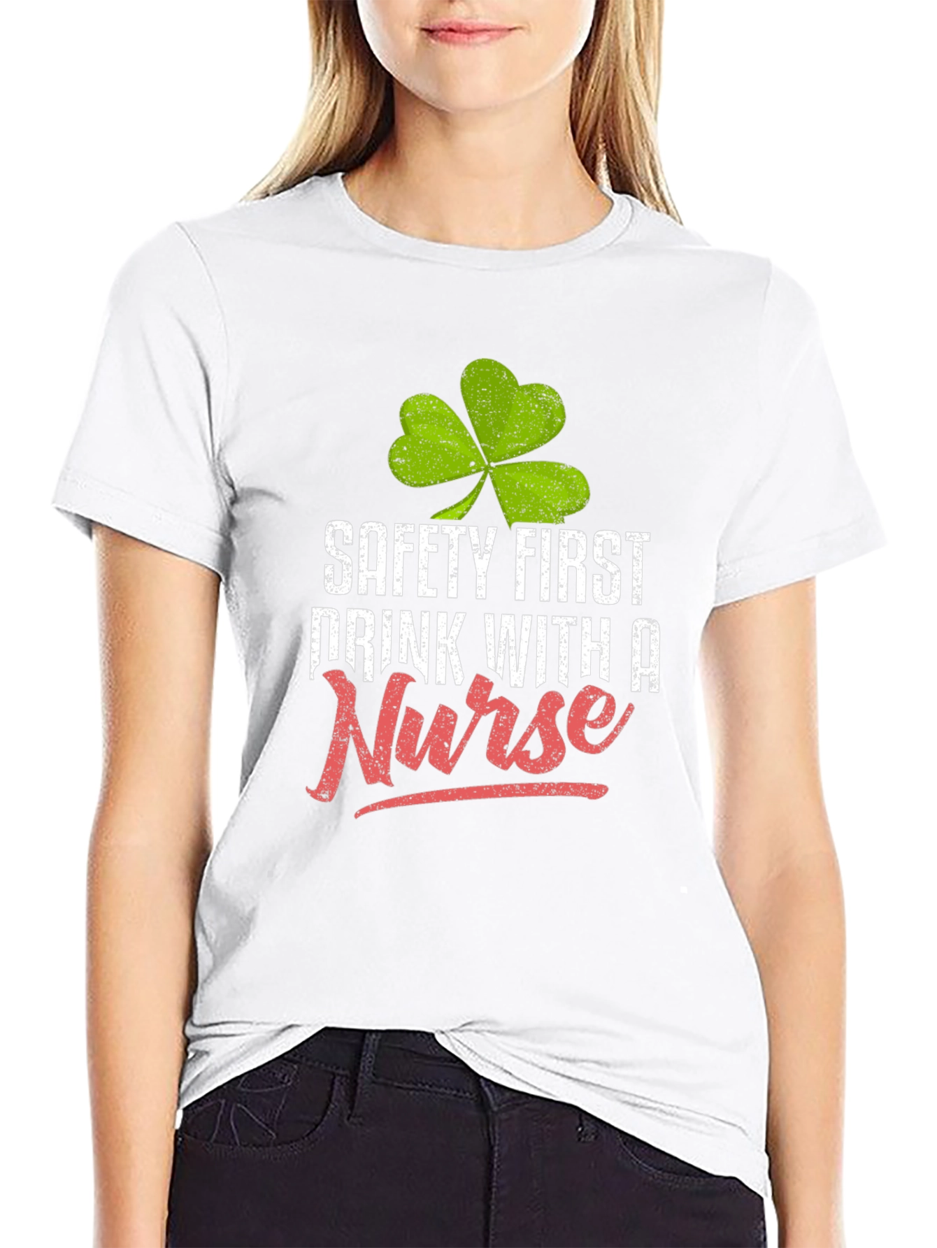Safety First Drink With a Nurse Graphic Tee