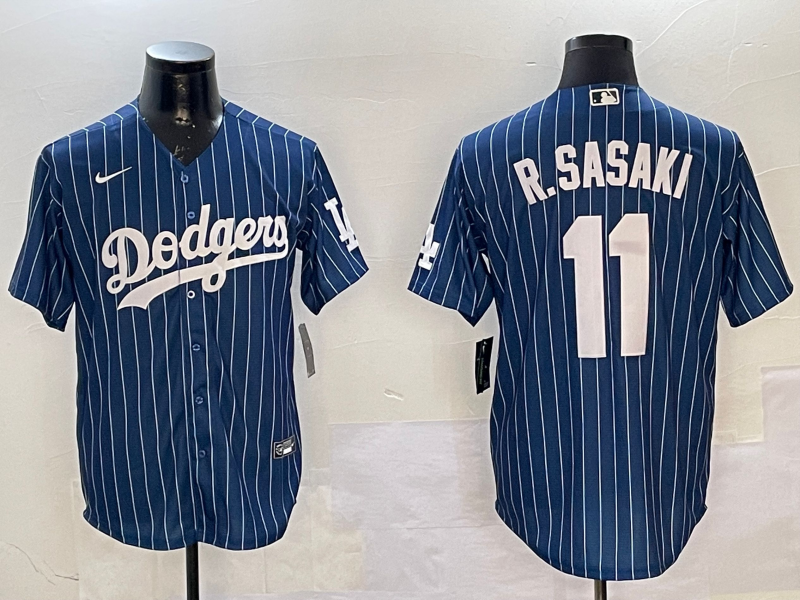Men's Los Angeles Dodgers Roki Sasaki #11 Royal Game Player Jerseys