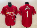 Men's St. Louis Cardinals Ozzie Smith #1 Red 2024 City Connect Limited Player Jerseys
