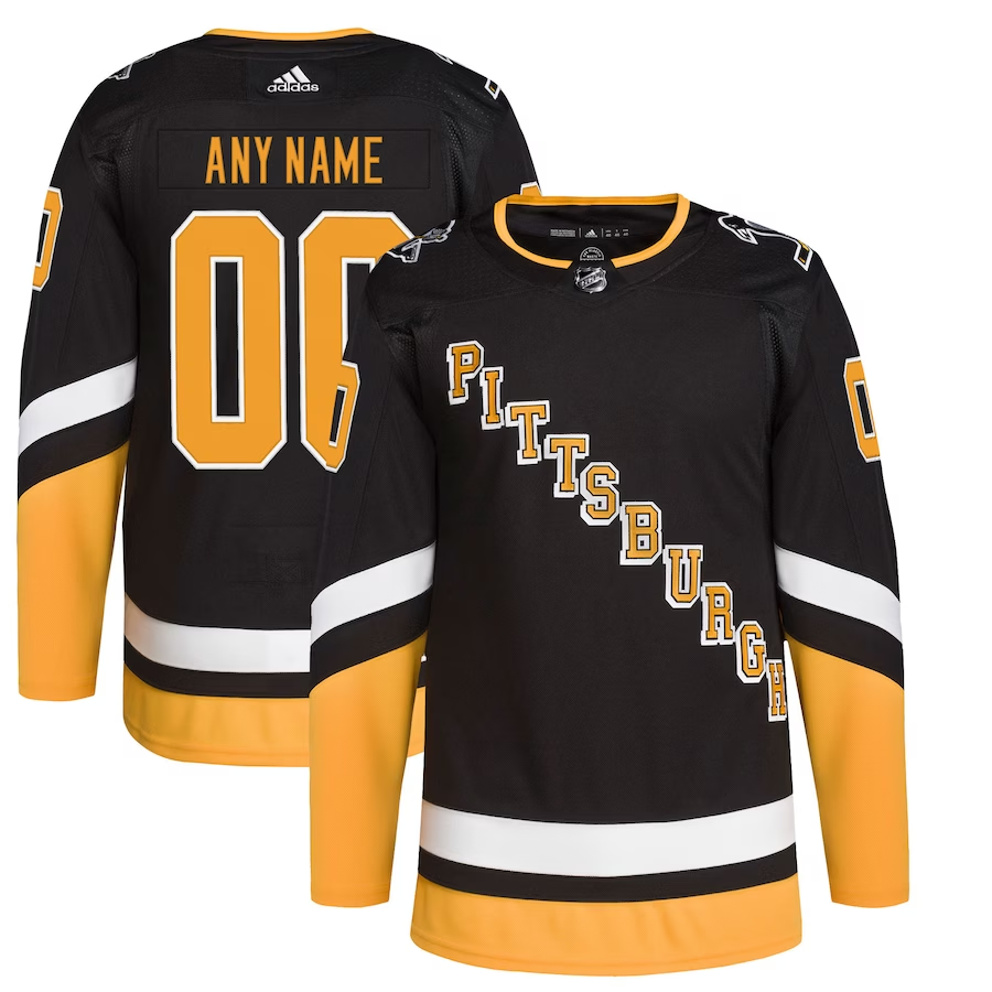 Men's Pittsburgh Penguins Fanatics Branded Black Custom Jerseys