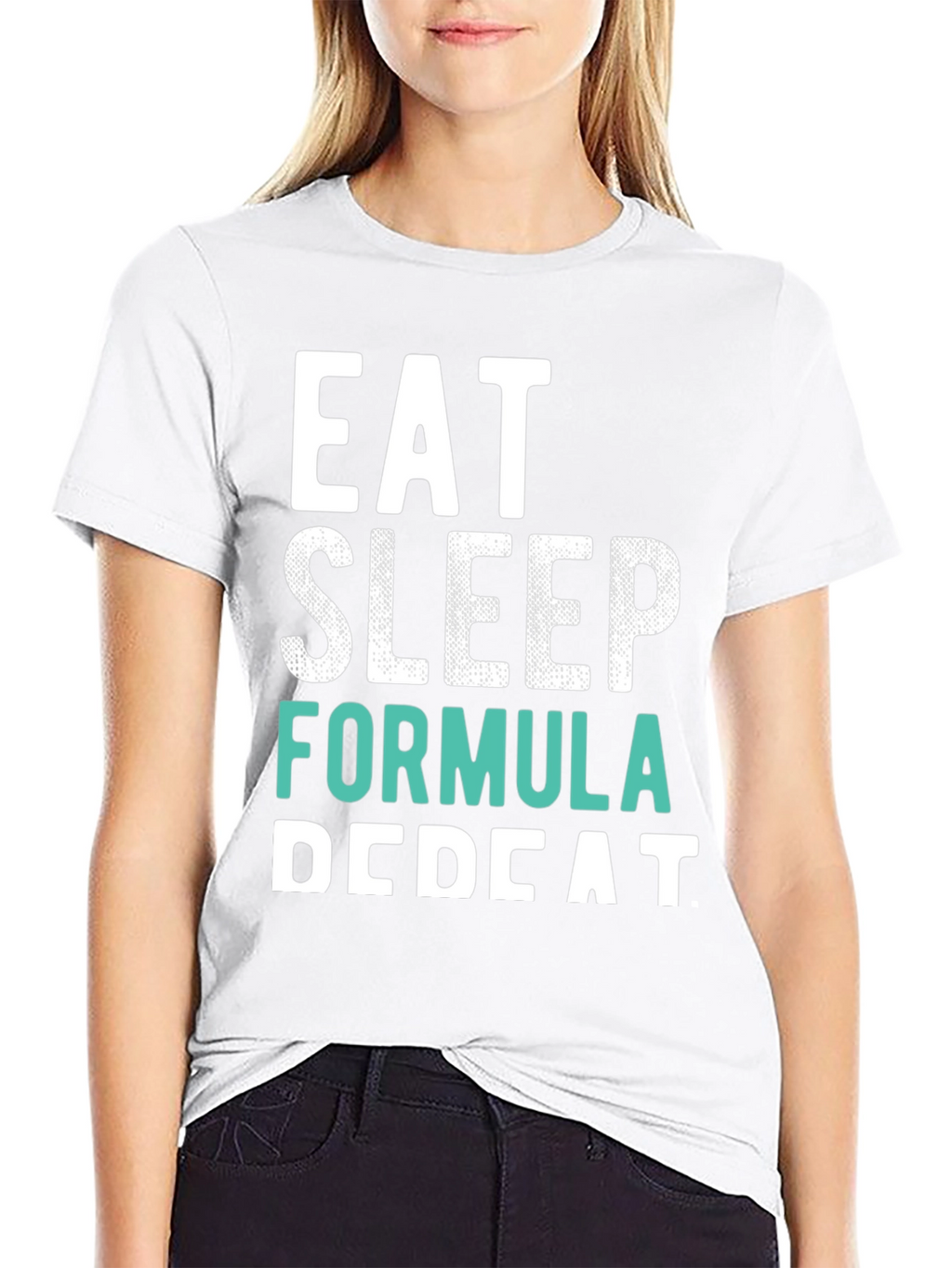 Eat Sleep Formula Repeat Black T-Shirt