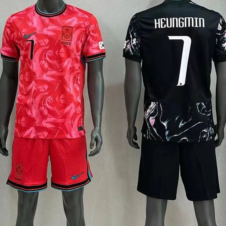 2024/25 South Korea Home Red Fans Soccer Jersey Detail 1