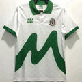 1995 Mexico Away White Retro Soccer Jersey Front