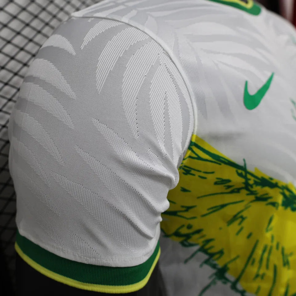 2022/23 Brazil Special Edition White Player Version Jersey Detail 4