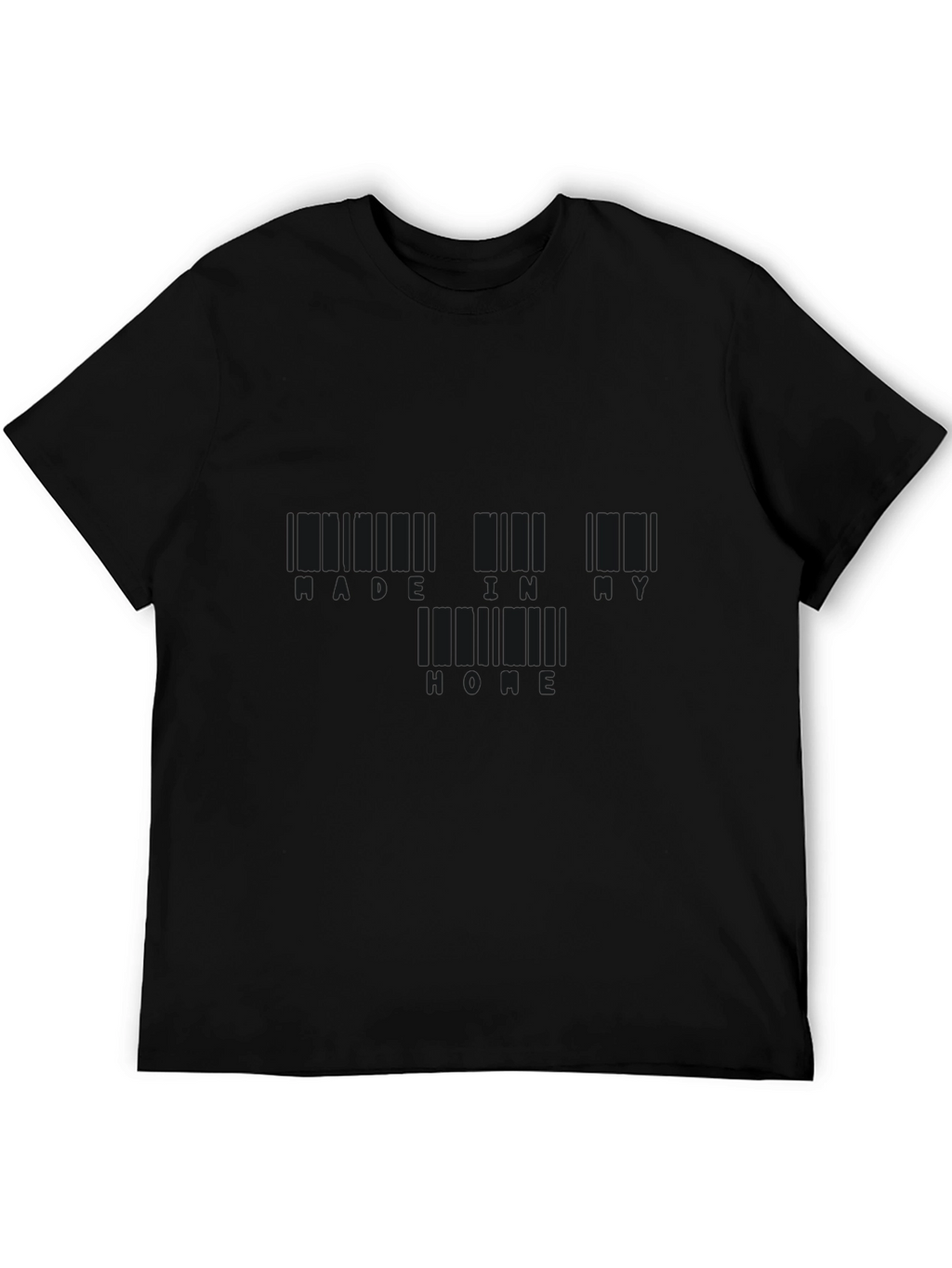 Black Barcode T-Shirt: Made in NY