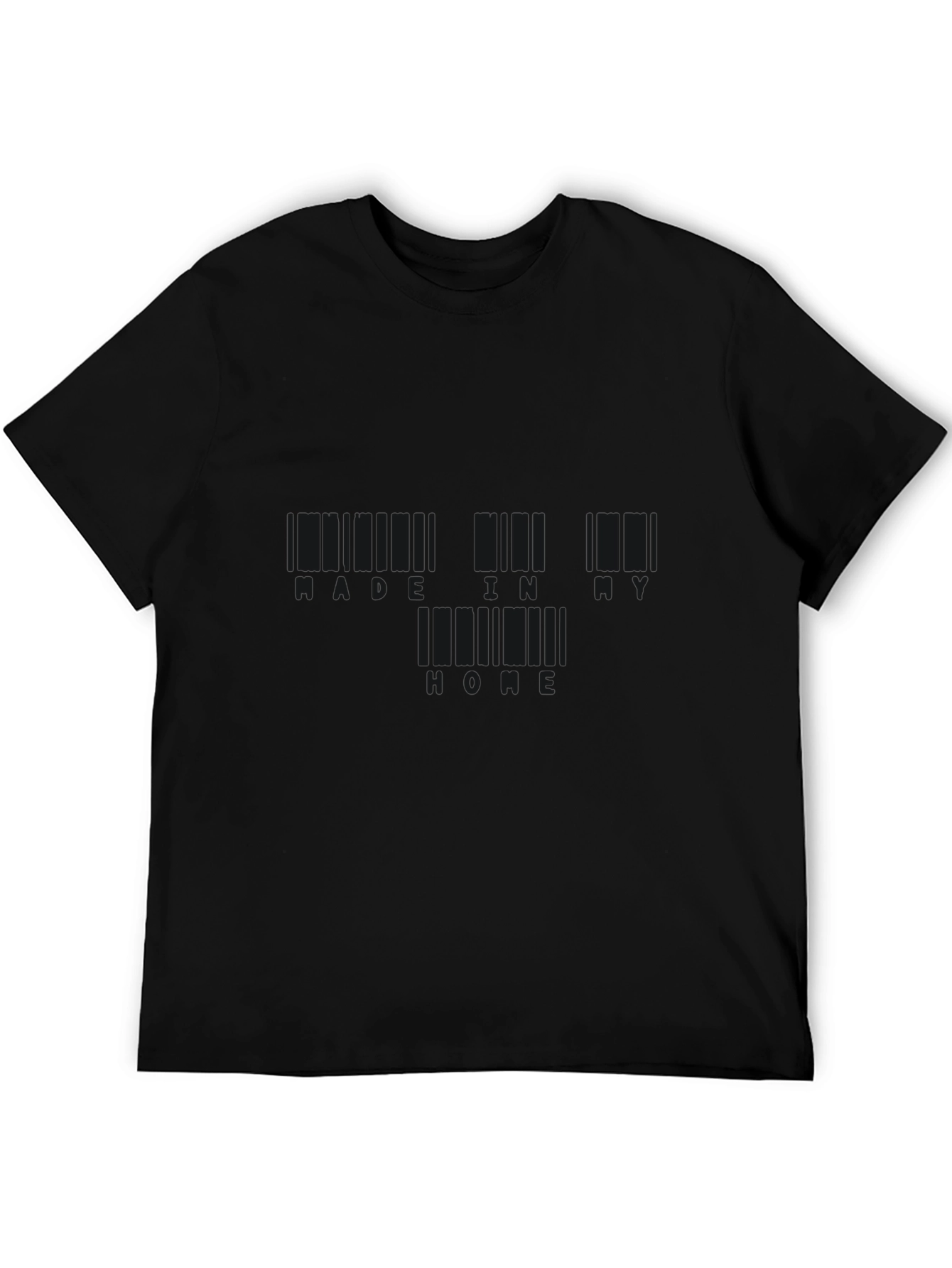 Black Barcode T-Shirt: Made in NY