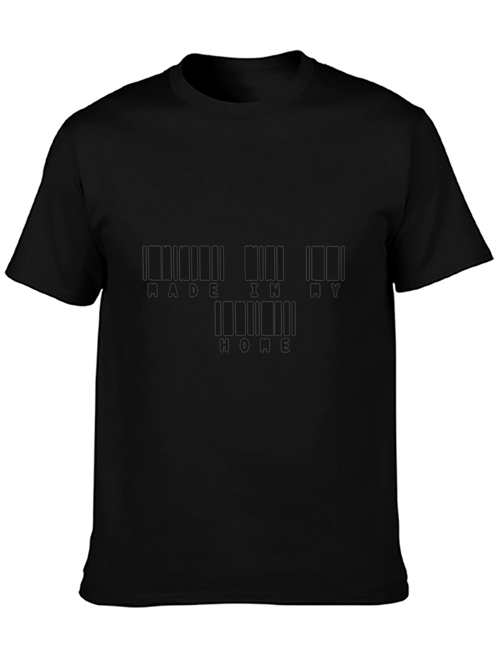 Black Barcode T-Shirt: Made in NY