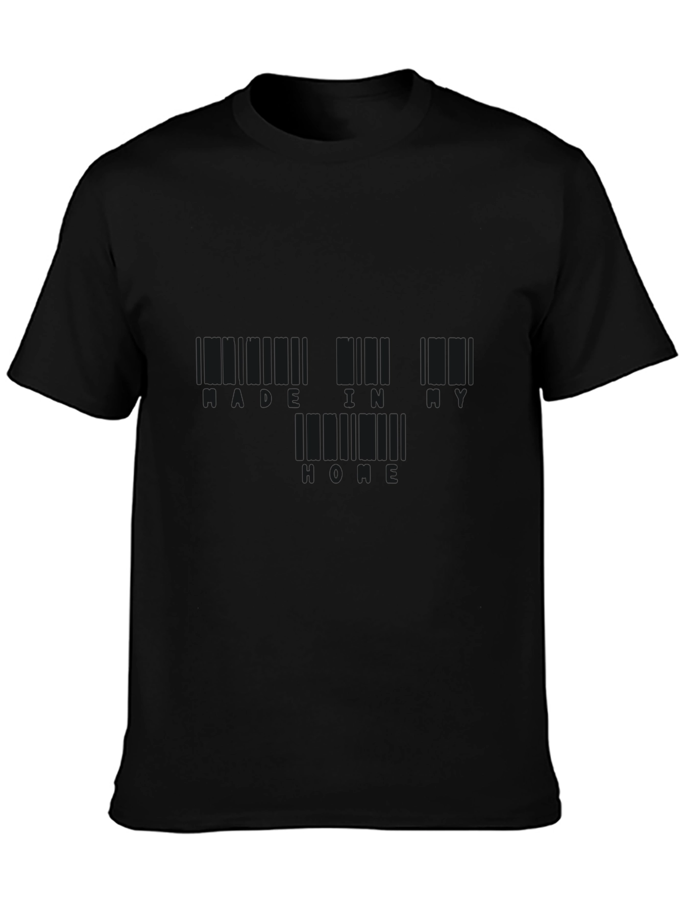 Black Barcode T-Shirt: Made in NY