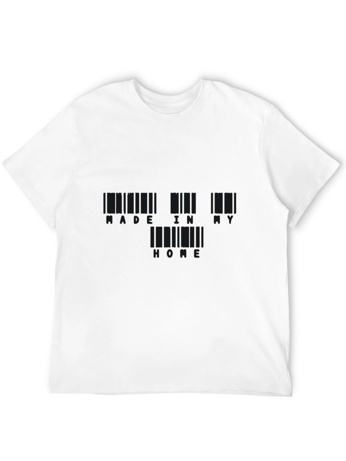 Black Barcode T-Shirt: Made in NY
