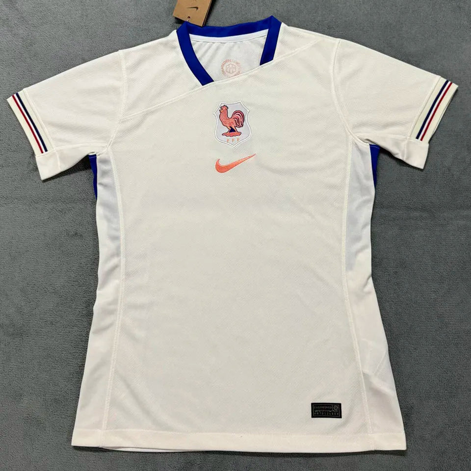 2025/26 France Away Women Soccer Jersey 女 Front