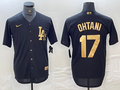 Men's Los Angeles Dodgers Shohei Ohtani #17 Black Alternate Limited Player Jerseys