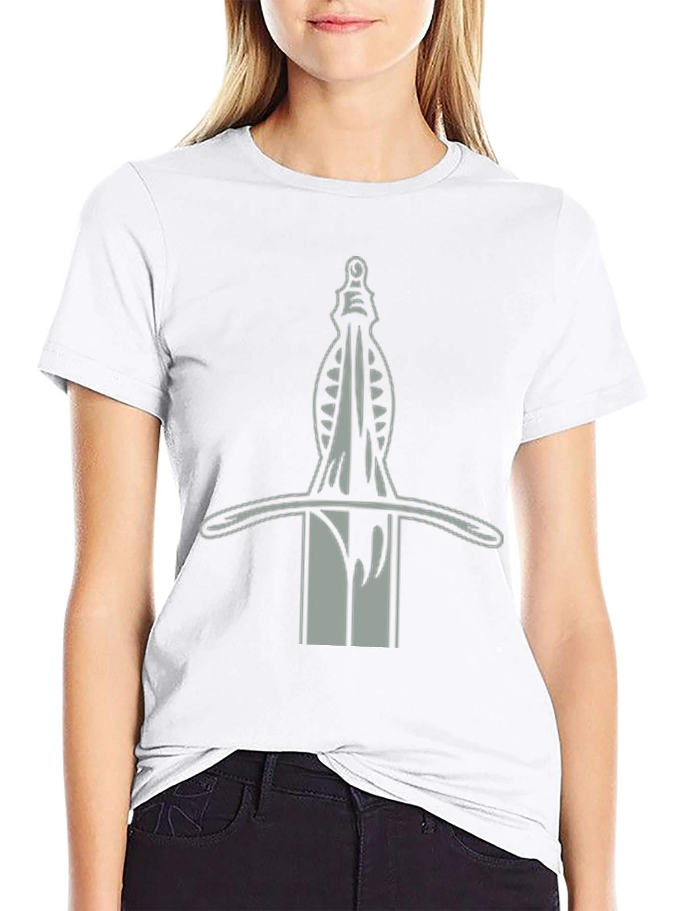 Sword Graphic Tee - Medieval Inspired Black T-Shirt