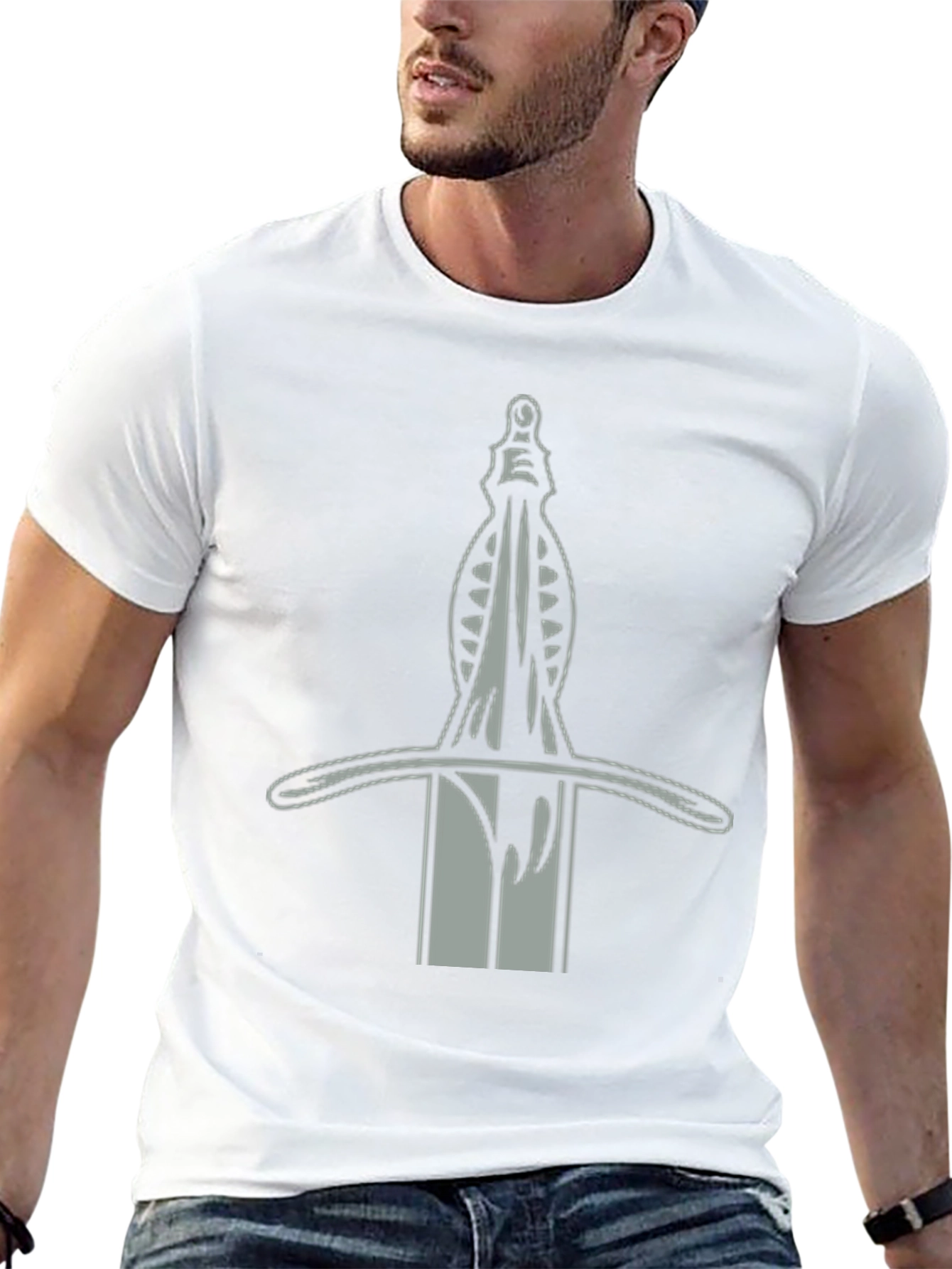 Sword Graphic Tee - Medieval Inspired Black T-Shirt