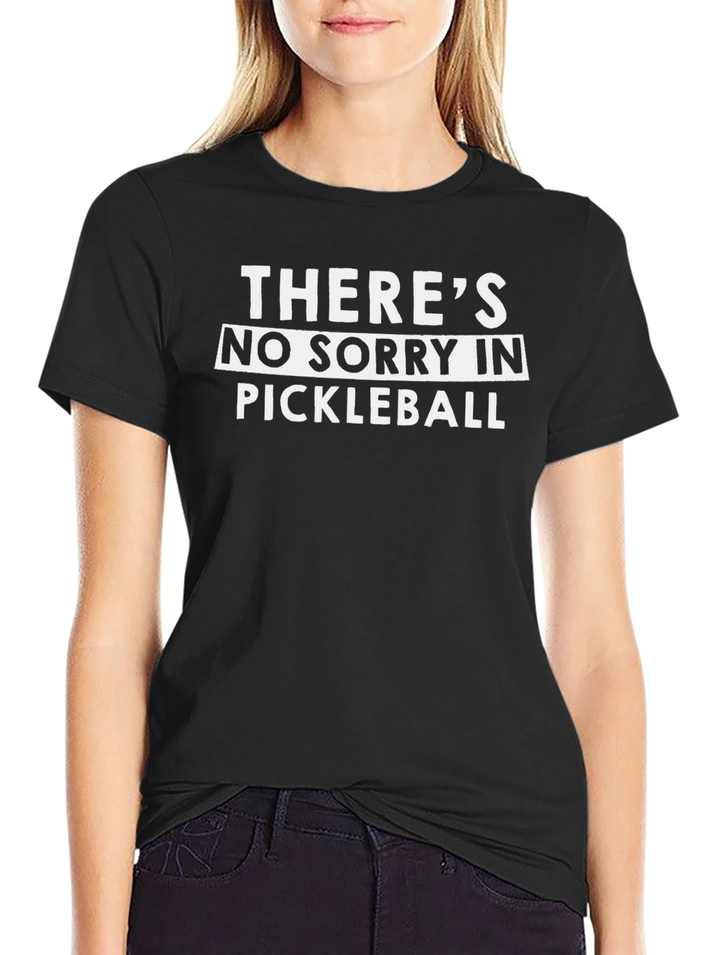 Funny Pickleball T-Shirt - No Sorry Design