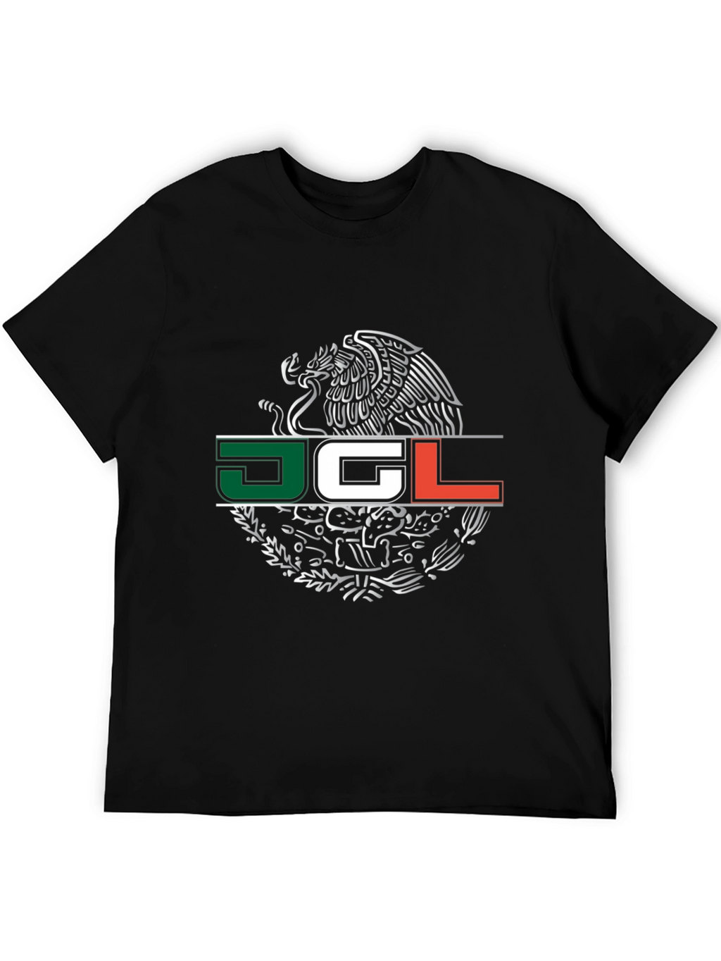 Mexico Emblem Graphic T-Shirt - Black
