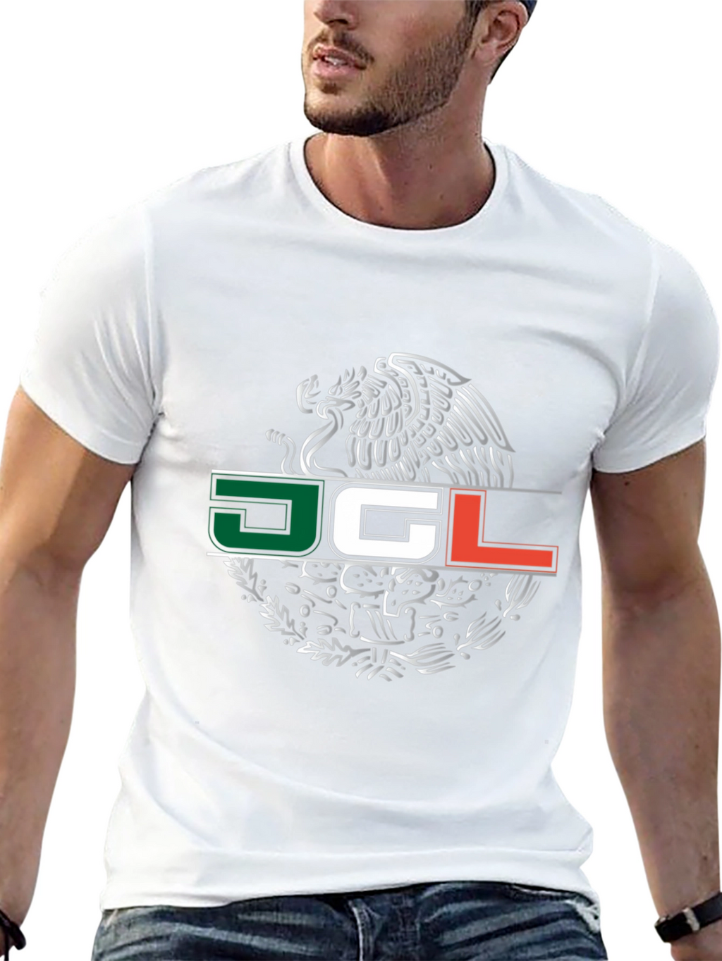 Mexico Emblem Graphic T-Shirt - Black