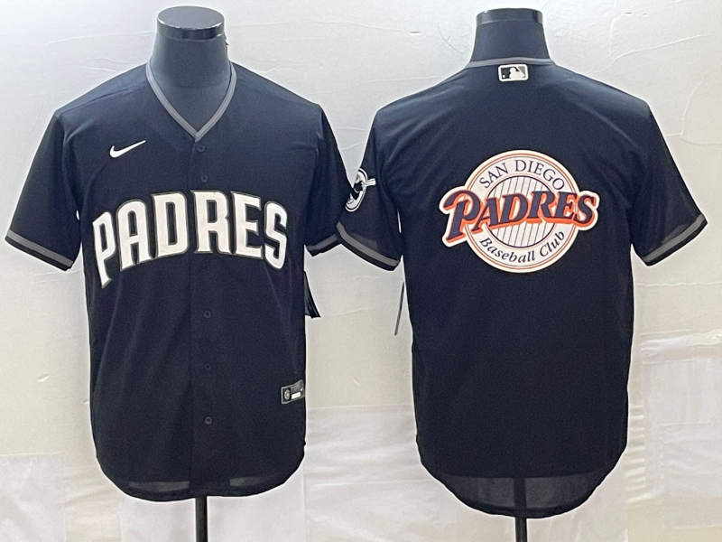 Men's San Diego Padres Black Official Replica Player Jerseys