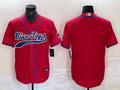 Men's Toronto Blue Jays Red Replica Blank Jerseys Joint Edition