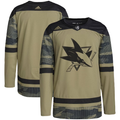 Men's San Jose Sharks Camo Military Appreciation Team Authentic Practice Blank Jerseys