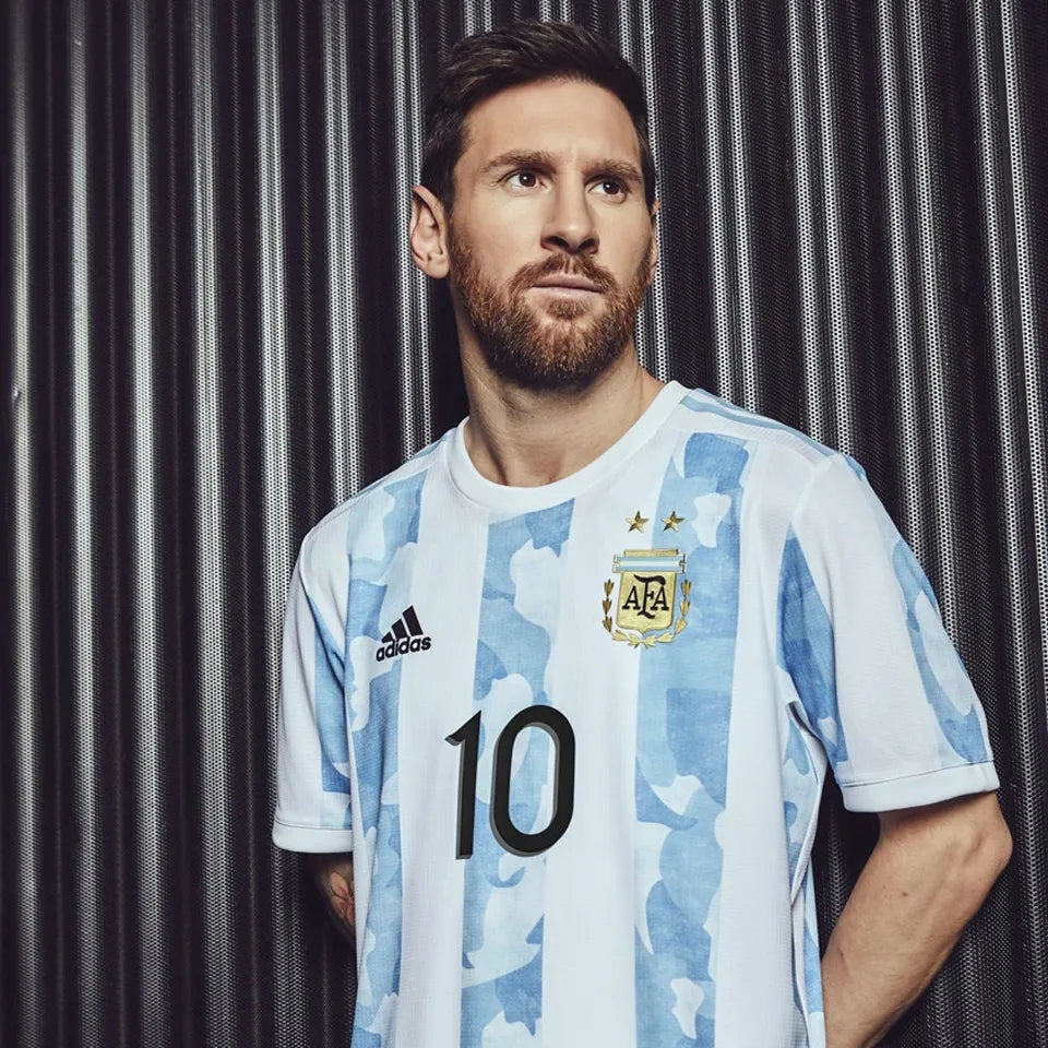 2021 Argentina Home Player Version Retro Soccer Jersey Detail 2