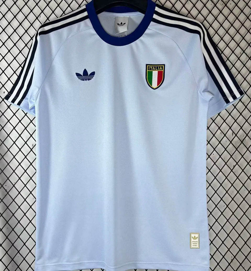 2026/27 Italy White Retro Style Soccer Jersey Front
