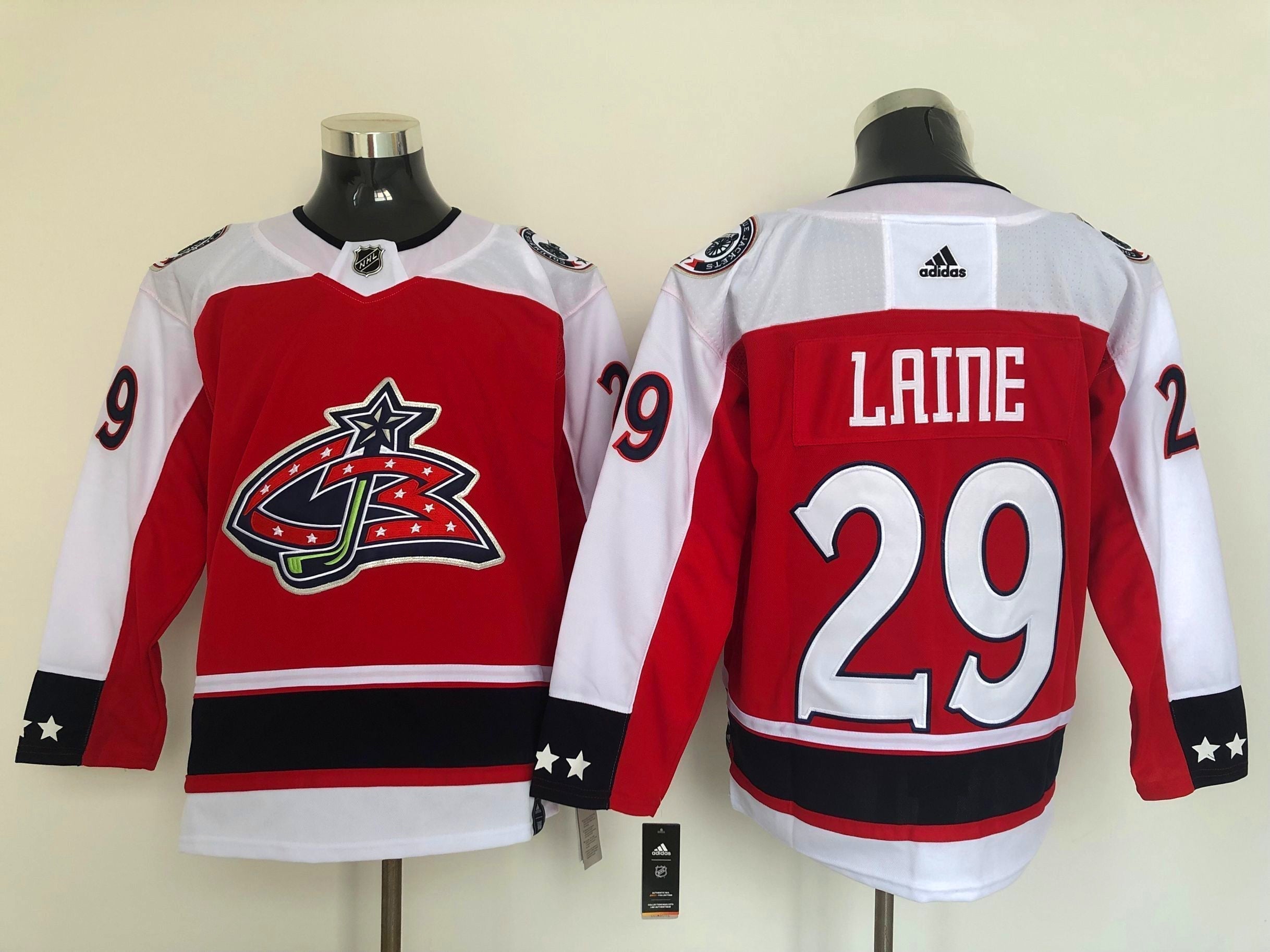 Men's Columbus Blue Jackets Patrik Laine #29 Red Breakaway Player Jerseys