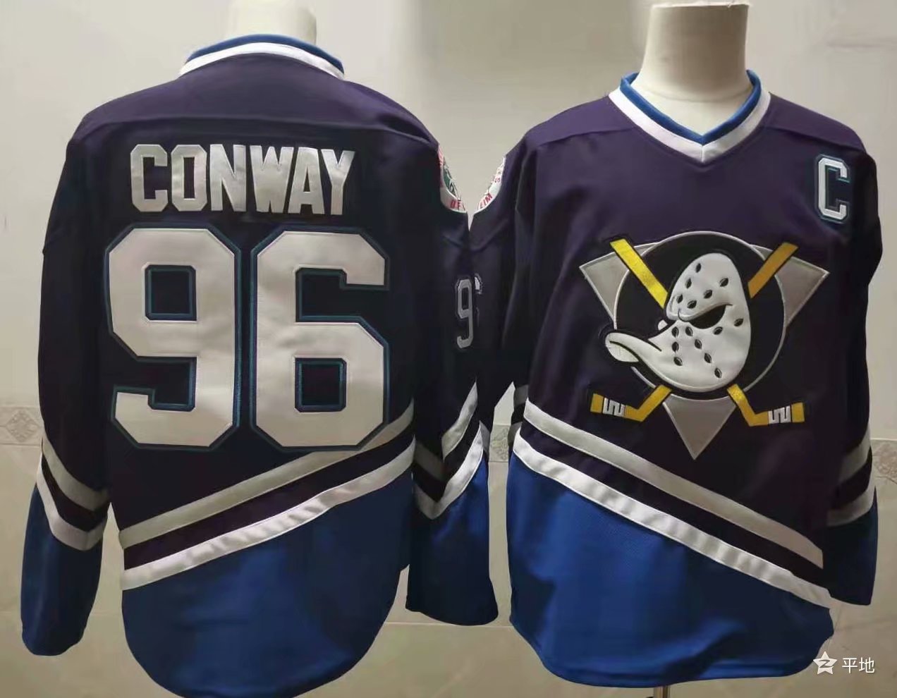 Men's Anaheim Ducks Charlie Conway #96 Navy Breakaway Player Jerseys