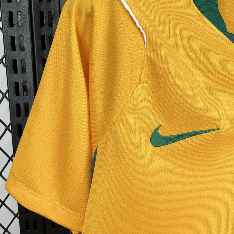 2026/27 Australia Home Yellow Soccer Jersey Detail 4