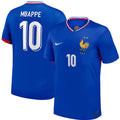 MBAPPE #10 France 1:1 Quality Home Blue Fans Jersey 2024/25 ★★ Front