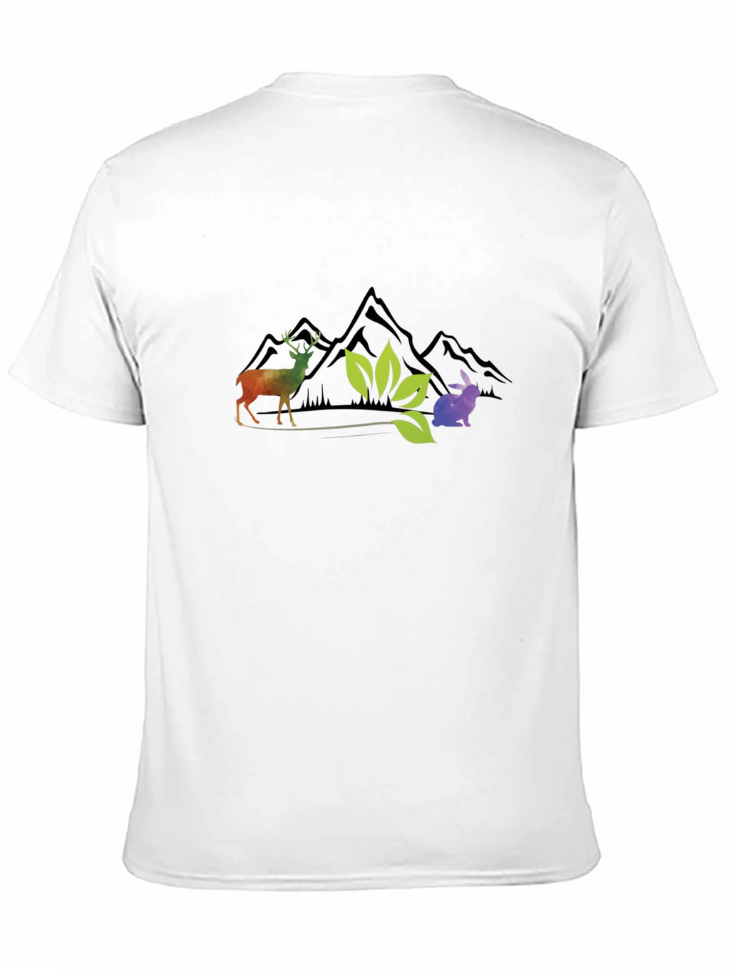 Nature Graphic Tee - Deer Rabbit Mountains