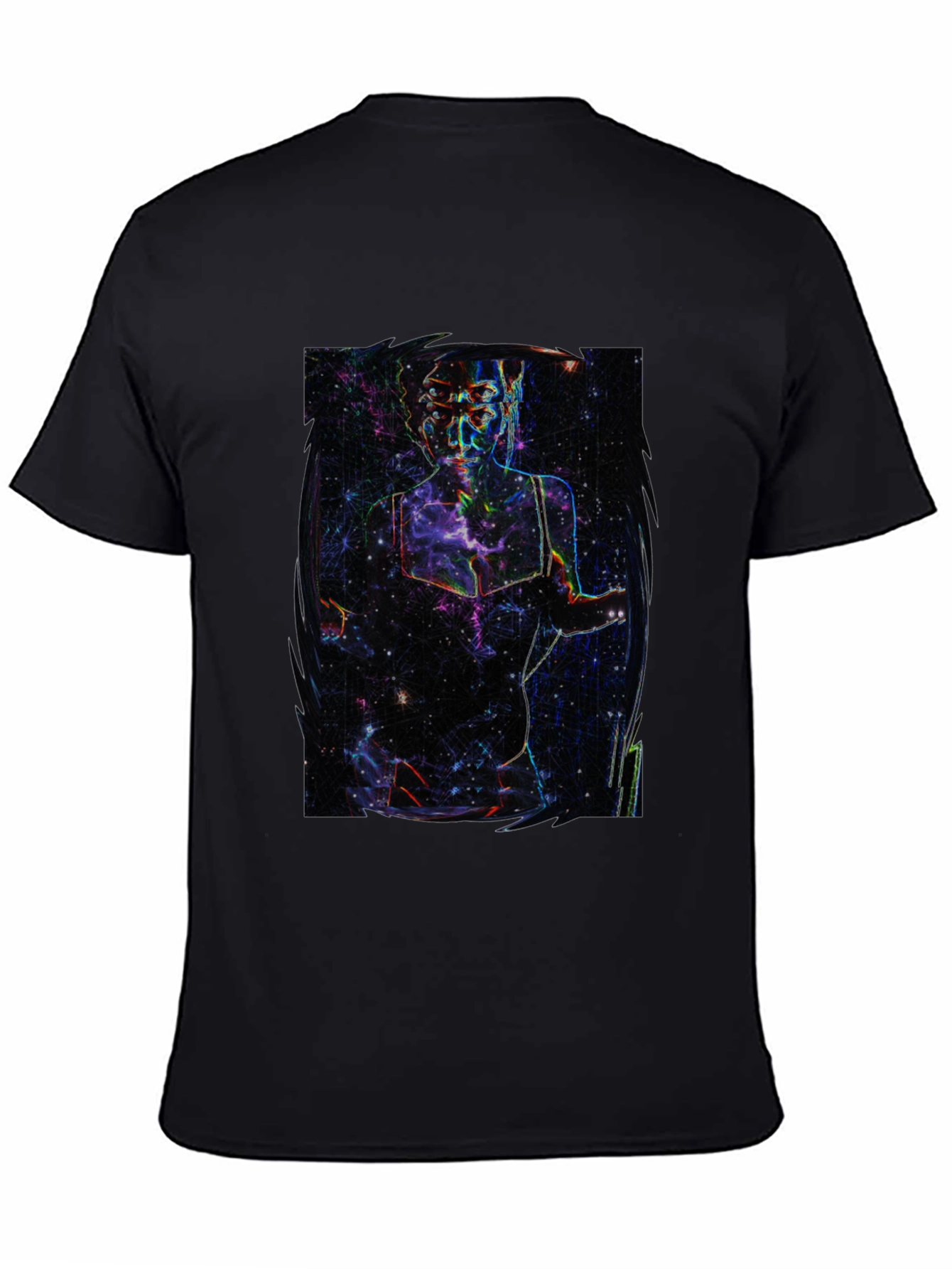 Cosmic Being Graphic Tee - Black T-Shirt